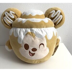 Disney Mickey Mouse Cinnamon Bun Munchlings Plush - 16" x 10" EX -LARGE RARE NWT